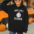 Sorry I Can't It's Volleyball Baseball Season Mom Of Both Graphic Youth Hoodie