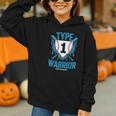 Type 1 Warrior Diabetes Awareness Baseball Enthusiasts Graphic Youth Hoodie Type 1 Warrior Diabetes Awareness Baseball Enthusiasts Graphic Youth Hoodie