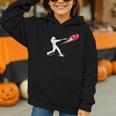 Valentines Day Baseball Batter Silhouette Heart Graphic Youth Hoodie Valentines Day Baseball Batter Silhouette Heart Graphic Youth Hoodie