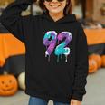 Vintage Baseball 92 Number Graphic Youth Hoodie