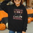 Women's 100 Days Of School Boys Kids Baseball Graphic Youth Hoodie