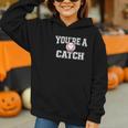 You'Re A Catch Baseball Pun Heart Kids Boys Valentines Graphic Youth Hoodie You'Re A Catch Baseball Pun Heart Kids Boys Valentines Graphic Youth Hoodie