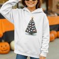 Baseball Christmas Tree Men Boys Youth Santa Sports Graphic Youth Hoodie