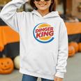 Baseball Dinger King Logo For Home Run Players And Fan Graphic Youth Hoodie Baseball Dinger King Logo For Home Run Players And Fan Graphic Youth Hoodie