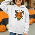 Baseball Drip Ice Cream Dripping Blaze Hunter Orange Camo Graphic Youth Hoodie Baseball Drip Ice Cream Dripping Blaze Hunter Orange Camo Graphic Youth Hoodie