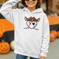 Baseball Heart Pirate Hat Crossed Swords Men Boys Kids Youth Premium Tri-Blend Graphic Youth Hoodie