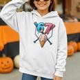 Baseball Ice Cream Drip 67 Six Seven Gen Alpha Slang Meme Graphic Youth Hoodie