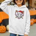 Christmas Baseball Santa Hat For Baseball Players Fans Graphic Youth Hoodie Christmas Baseball Santa Hat For Baseball Players Fans Graphic Youth Hoodie