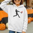 Valentines Day Baseball Batter Silhouette Heart Men Boys Kid Graphic Youth Hoodie Valentines Day Baseball Batter Silhouette Heart Men Boys Kid Graphic Youth Hoodie