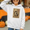 Vintage Japanese Ukiyo-e Baseball Cat Batting Graphic Youth Hoodie Vintage Japanese Ukiyo-e Baseball Cat Batting Graphic Youth Hoodie
