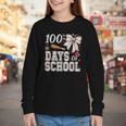 100 Days Of School Baseball 100th Day Of School Coquette Bow Youth Long Sleeve Tee 100 Days Of School Baseball 100th Day Of School Coquette Bow Youth Long Sleeve Tee