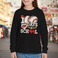 100 Days Of School Baseball 100th Day Of School Kids Teacher Youth Long Sleeve Tee 100 Days Of School Baseball 100th Day Of School Kids Teacher Youth Long Sleeve Tee