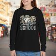 100 Days Of School Baseball Camo Camo Cap Boy School Youth Long Sleeve Tee