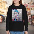 100 Days Of School Baseball Drip Boys Kids 100th Day School Youth Long Sleeve Tee