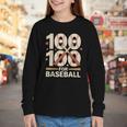 100 Days Of School Baseball Love Valentine’s Day Men Women Youth Long Sleeve Tee