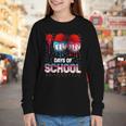 100 Days Of School Dripping Baseball 100th Day Teacher Boy Youth Long Sleeve Tee