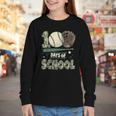 100 Days Of School Teacher Camo Baseball Boys Toddler Kids Youth Long Sleeve Tee
