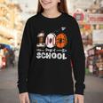 100th Day Of School Basketball Baseball Football Kids Boys Youth Long Sleeve Tee