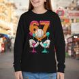 6 7 Ice Cream Drip Baseball Number 67 Player Boy Girl Kids Youth Long Sleeve Tee 6 7 Ice Cream Drip Baseball Number 67 Player Boy Girl Kids Youth Long Sleeve Tee
