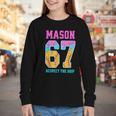 6 7 Mason Baseball Drip Youth Long Sleeve Tee 6 7 Mason Baseball Drip Youth Long Sleeve Tee