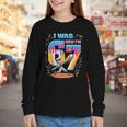 I Was 6 Now I'm 7 Baseball Birthday Boy For Teens Kids Youth Long Sleeve Tee