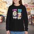I Was 6 Now I'm 7 Baseball Drip 67 Birthday Boy 7th Birthday Youth Long Sleeve Tee