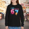 I Was 6 Now I'm 7 Meme Six Seven Baseball 7th Birthday Youth Long Sleeve Tee I Was 6 Now I'm 7 Meme Six Seven Baseball 7th Birthday Youth Long Sleeve Tee