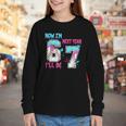 Now Im 6 Next Year I'Ll Be 7 Baseball Ice Cream Drip 67 Meme Youth Long Sleeve Tee Now Im 6 Next Year I'Ll Be 7 Baseball Ice Cream Drip 67 Meme Youth Long Sleeve Tee