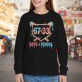 67 33 Days Of School Baseball Drip 100 Days Of School Youth Long Sleeve Tee 67 33 Days Of School Baseball Drip 100 Days Of School Youth Long Sleeve Tee