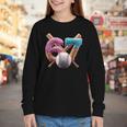 67 Baseball Ice Cream Drip Kids Youth Youth Long Sleeve Tee