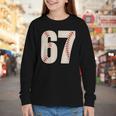 67 Baseball Six Seven 6 7 Meme 67 Youth Long Sleeve Tee