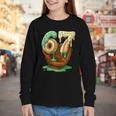 67 Ice Cream Drip Six Seven Baseball Youth Long Sleeve Tee 67 Ice Cream Drip Six Seven Baseball Youth Long Sleeve Tee