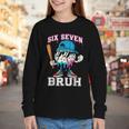 67 Six Seven Baseball Ice Cream Drip Number 67 Player Youth Long Sleeve Tee 67 Six Seven Baseball Ice Cream Drip Number 67 Player Youth Long Sleeve Tee