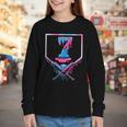 67 Six Seven Meme Baseball Ice Cream Drip 67 Gen Alpha Slang Youth Long Sleeve Tee