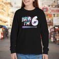 6th Birthday Boy Bro I'm 6 Year Old Baseball Ice Cream Drip Youth Long Sleeve Tee 6th Birthday Boy Bro I'm 6 Year Old Baseball Ice Cream Drip Youth Long Sleeve Tee