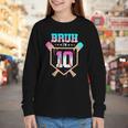 Baseball 10 Year Old Ice Cream Drip 10th Birthday Boy Player Youth Long Sleeve Tee Baseball 10 Year Old Ice Cream Drip 10th Birthday Boy Player Youth Long Sleeve Tee