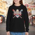 Baseball 2026 Ice Cream Drip Bats For Boys Birthday Graphic Youth Long Sleeve Tee Baseball 2026 Ice Cream Drip Bats For Boys Birthday Graphic Youth Long Sleeve Tee