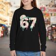 Baseball 67 Drip Six Seven Baseball Dripping Boys Kids Youth Long Sleeve Tee Baseball 67 Drip Six Seven Baseball Dripping Boys Kids Youth Long Sleeve Tee