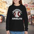 Baseball Abuelito Distressed Vintage Grandpa Game Day Youth Long Sleeve Tee Baseball Abuelito Distressed Vintage Grandpa Game Day Youth Long Sleeve Tee