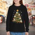 Baseball Bat Christmas Tree Lights Holiday Xmas Youth Long Sleeve Tee Baseball Bat Christmas Tree Lights Holiday Xmas Youth Long Sleeve Tee