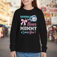 Baseball Or Bows Your Mommy Loves You Gender Reveal Matching Youth Long Sleeve Tee Baseball Or Bows Your Mommy Loves You Gender Reveal Matching Youth Long Sleeve Tee