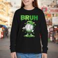 Baseball Bruh Drip Ice Cream Youth Boy St Patricks Day Youth Long Sleeve Tee