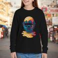 Baseball Catcher Mask Ice Cream Dripping Baseball Fan Boys Youth Long Sleeve Tee Baseball Catcher Mask Ice Cream Dripping Baseball Fan Boys Youth Long Sleeve Tee