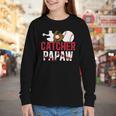 Baseball Catcher Papaw Proud Papaw Of A Baseball Catcher Youth Long Sleeve Tee