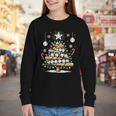 Baseball Christmas Tree Lights Youth Long Sleeve Tee Baseball Christmas Tree Lights Youth Long Sleeve Tee