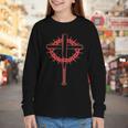 Baseball Cross Bats Pitcher Jesus Faith Youth Long Sleeve Tee