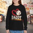 Baseball Daddy Baseball Heart Family Matching Youth Long Sleeve Tee Baseball Daddy Baseball Heart Family Matching Youth Long Sleeve Tee