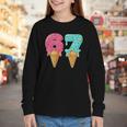 Baseball Drip Ice Cream 67 Baseball Youth Long Sleeve Tee