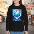 Baseball Drip Ice Cream Blue Glow Melt Ball Graphic Youth Long Sleeve Tee Baseball Drip Ice Cream Blue Glow Melt Ball Graphic Youth Long Sleeve Tee