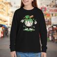 Baseball Drip Ice Cream Boys Kids Shamrock St Patricks Day Youth Long Sleeve Tee